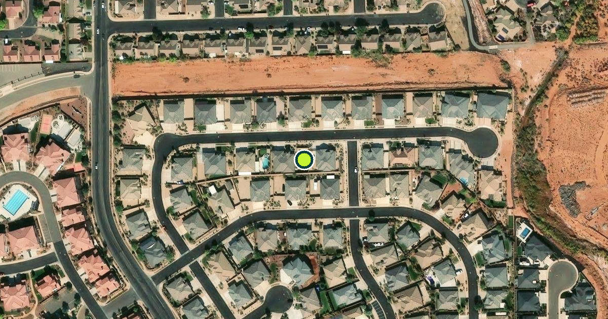 Satellite view of Santa Clara Pickleball Courts