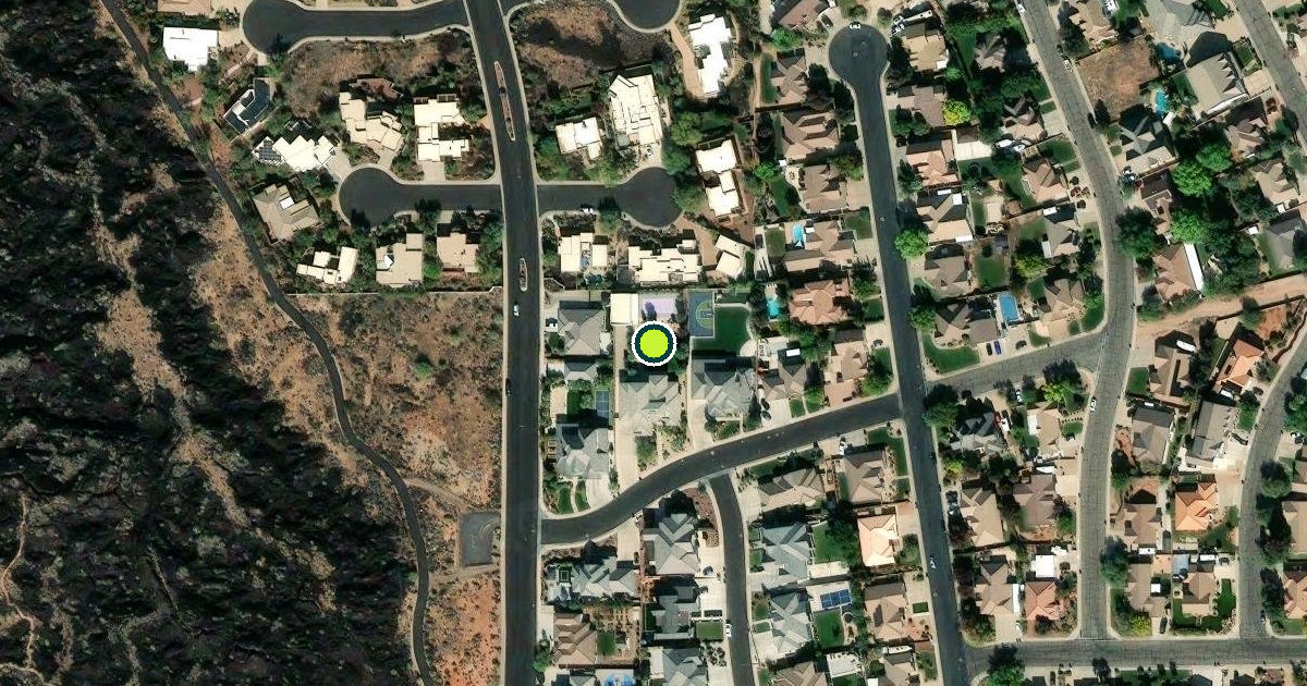 Satellite view of Santa Clara Pickleball Courts
