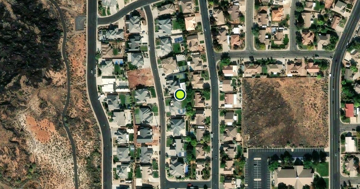 Satellite view of Santa Clara Pickleball Courts