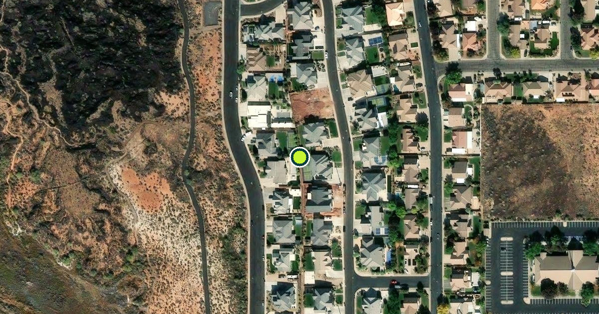 Satellite view of Santa Clara Pickleball Courts