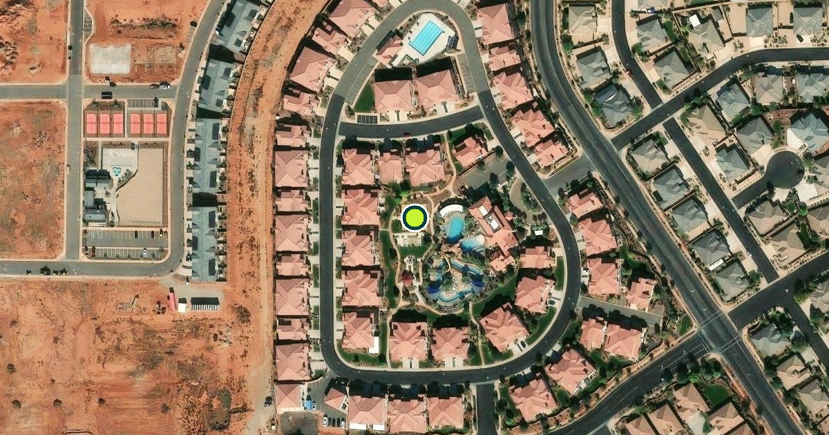 Satellite view of Santa Clara Pickleball Courts