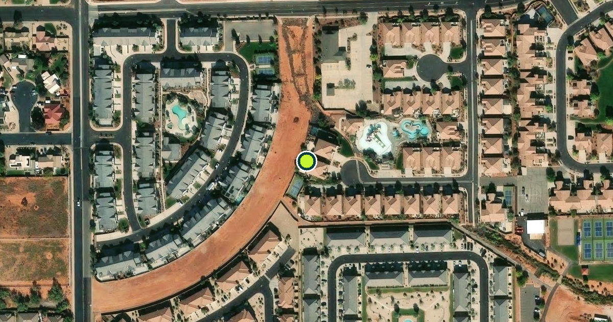 Satellite view of Santa Clara Pickleball Courts