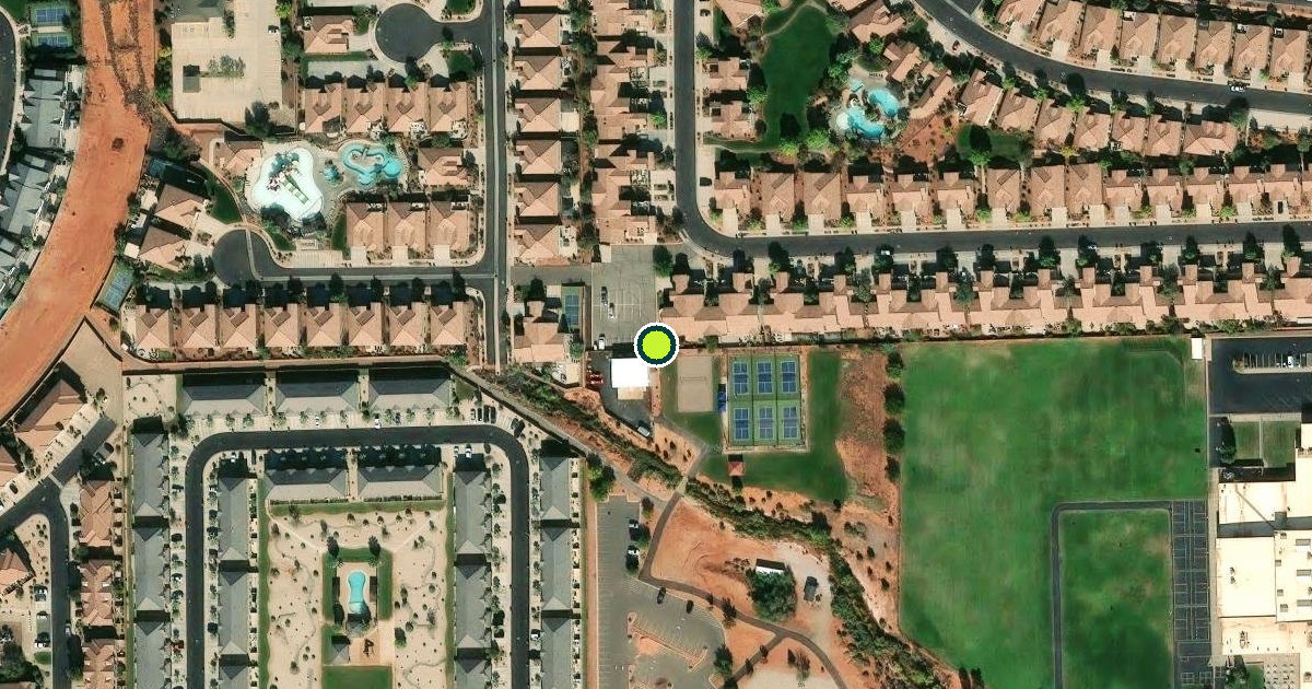 Satellite view of Santa Clara Pickleball Courts
