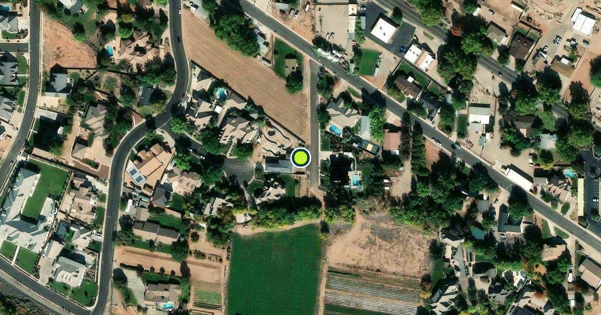 Satellite view of Santa Clara Pickleball Courts