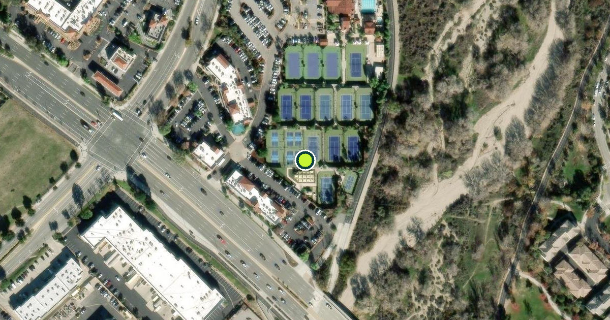 Satellite view of Santa Clarita Pickleball Courts