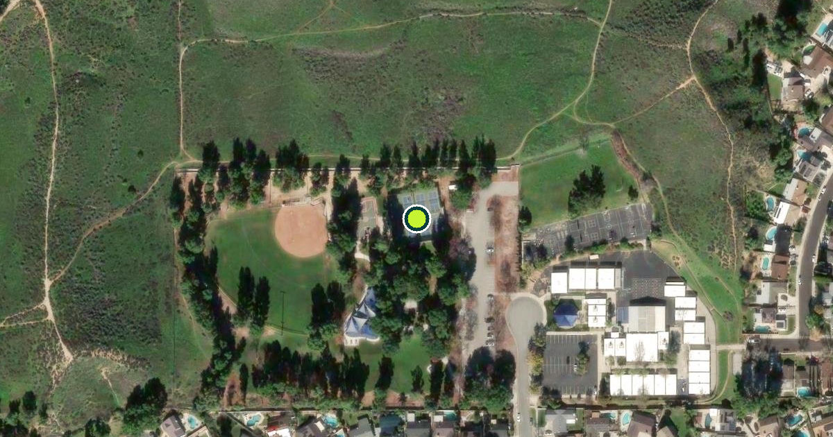 Satellite view of Santa Clarita Pickleball Courts