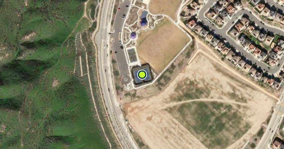 Satellite view of Santa Clarita Pickleball Courts