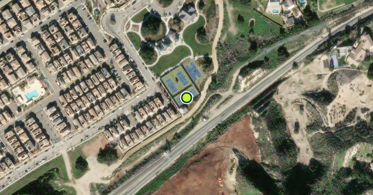 Satellite view of Santa Clarita Pickleball Courts