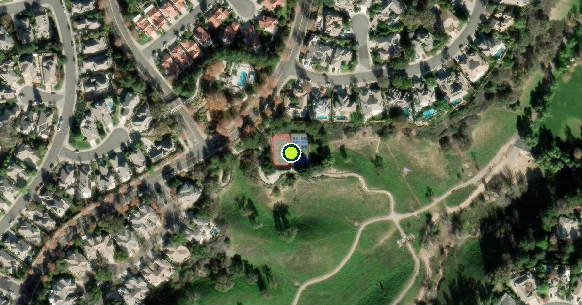 Satellite view of Santa Clarita Pickleball Courts