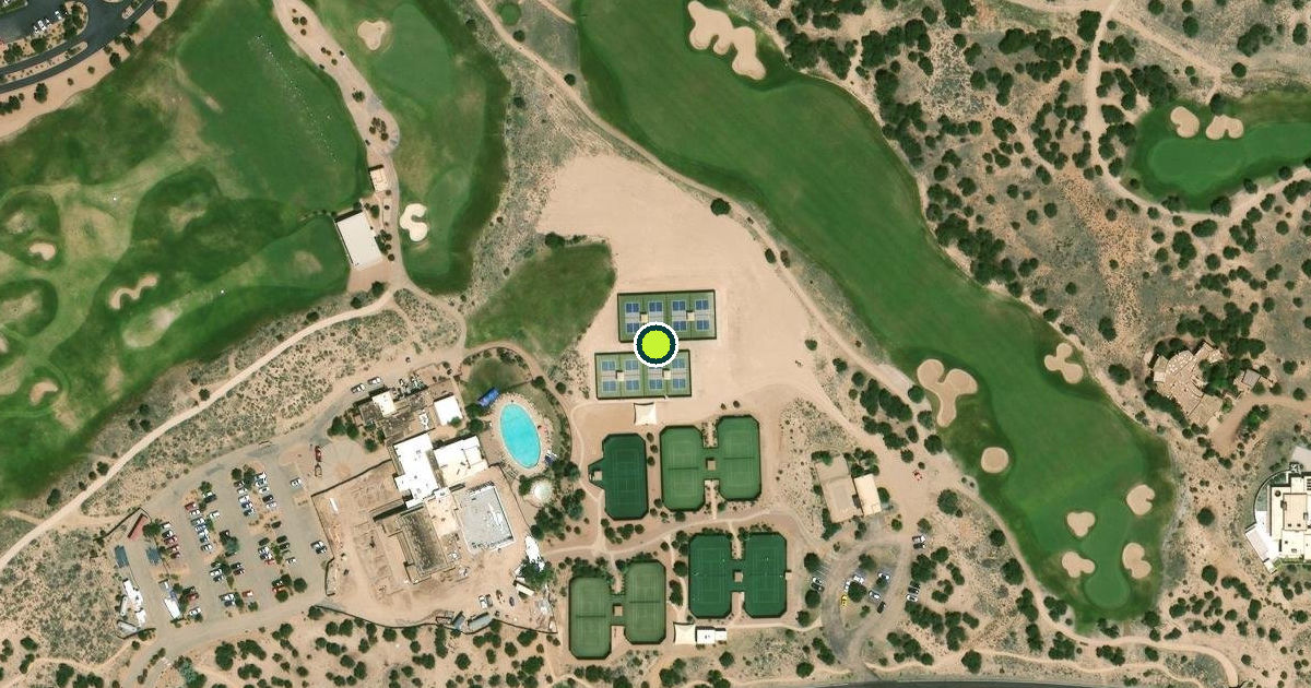 Satellite view of Santa Fe County Pickleball Courts