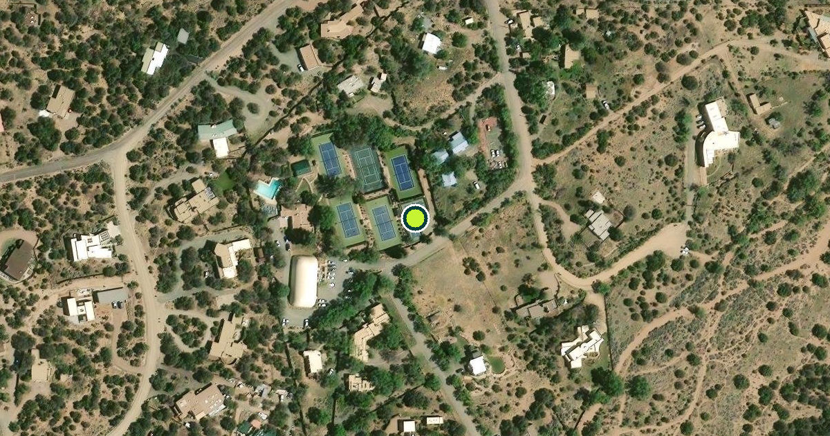 Satellite view of Santa Fe Pickleball Courts