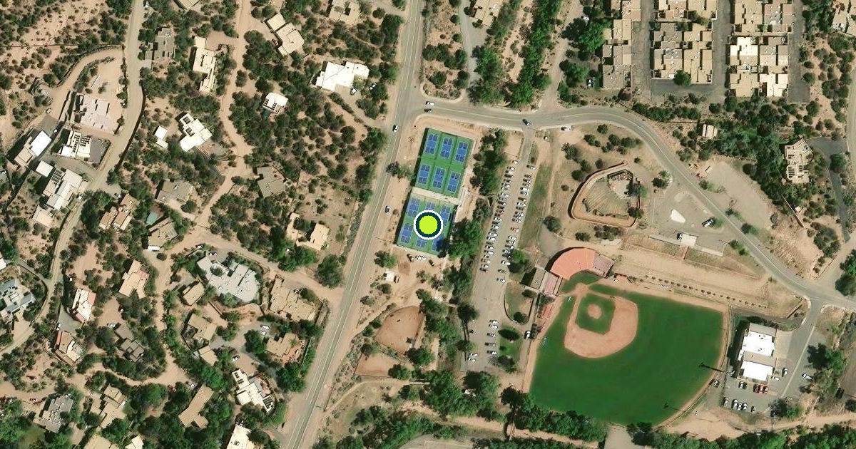 Satellite view of Santa Fe Pickleball Courts