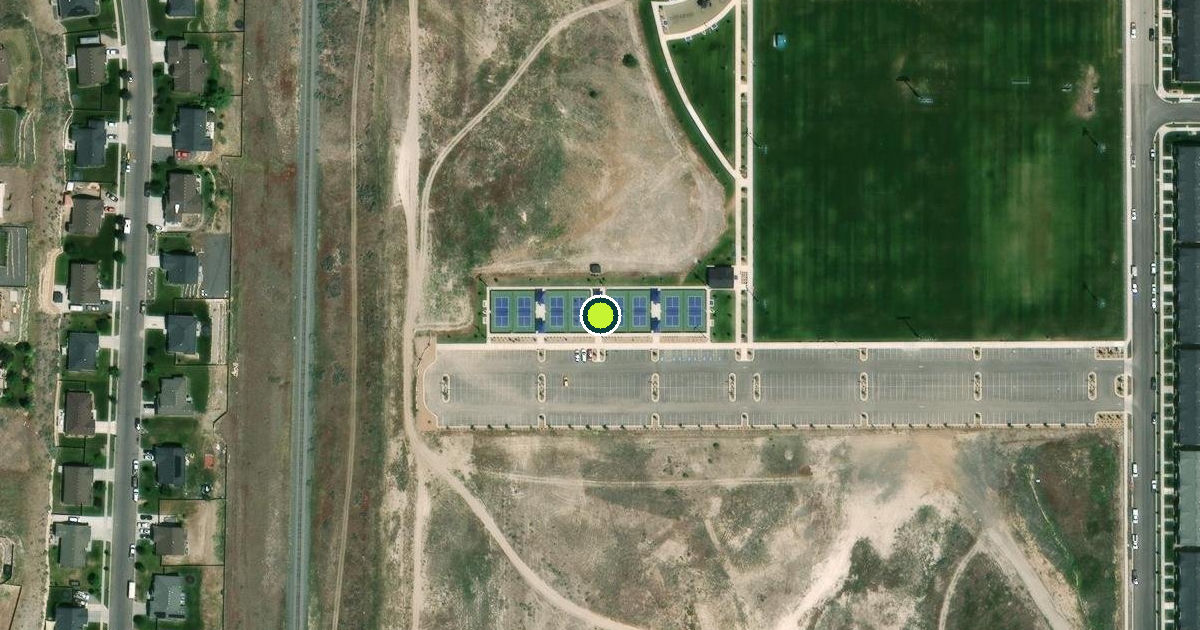 Satellite view of Santaquin Pickleball Courts