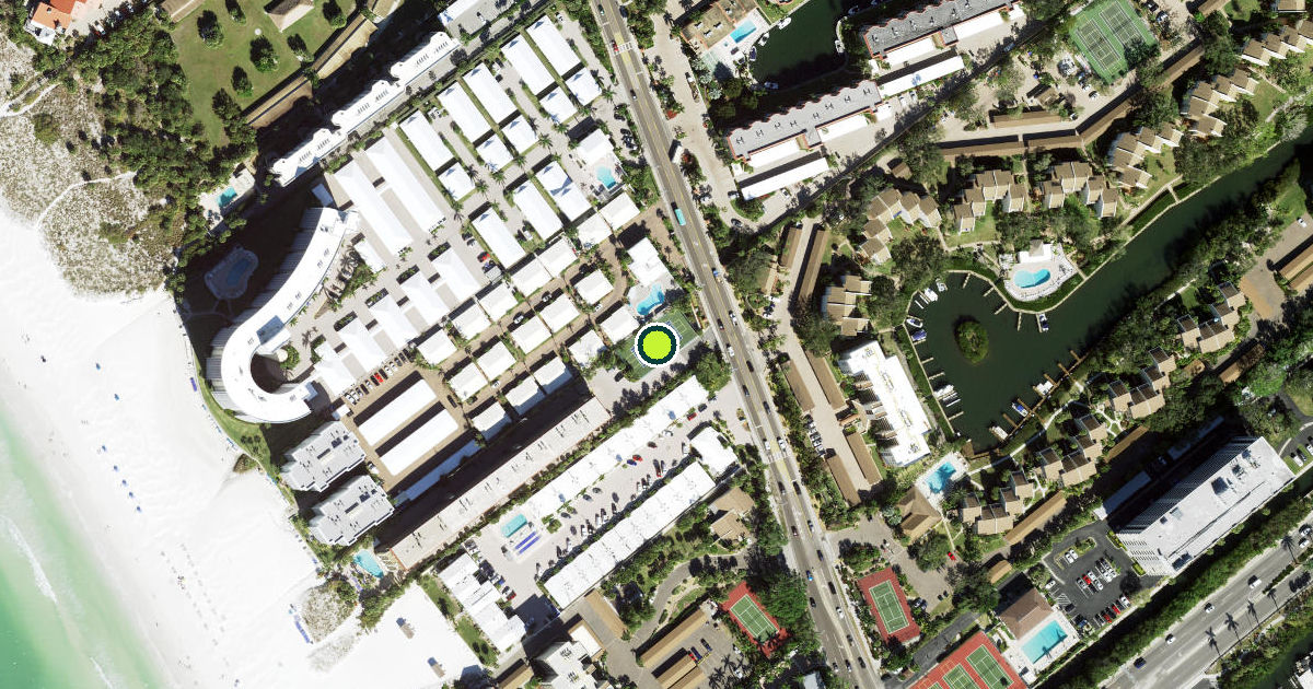 Satellite view of Sarasota County Pickleball Courts