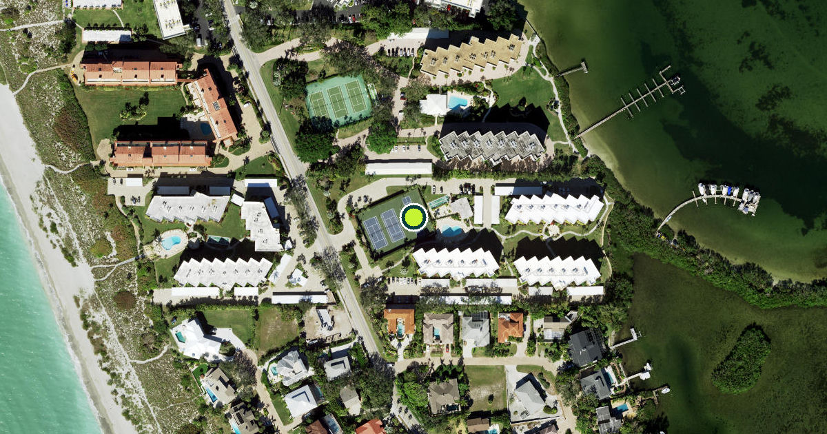Satellite view of Sarasota County Pickleball Courts
