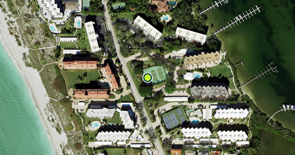 Satellite view of Sarasota County Pickleball Courts
