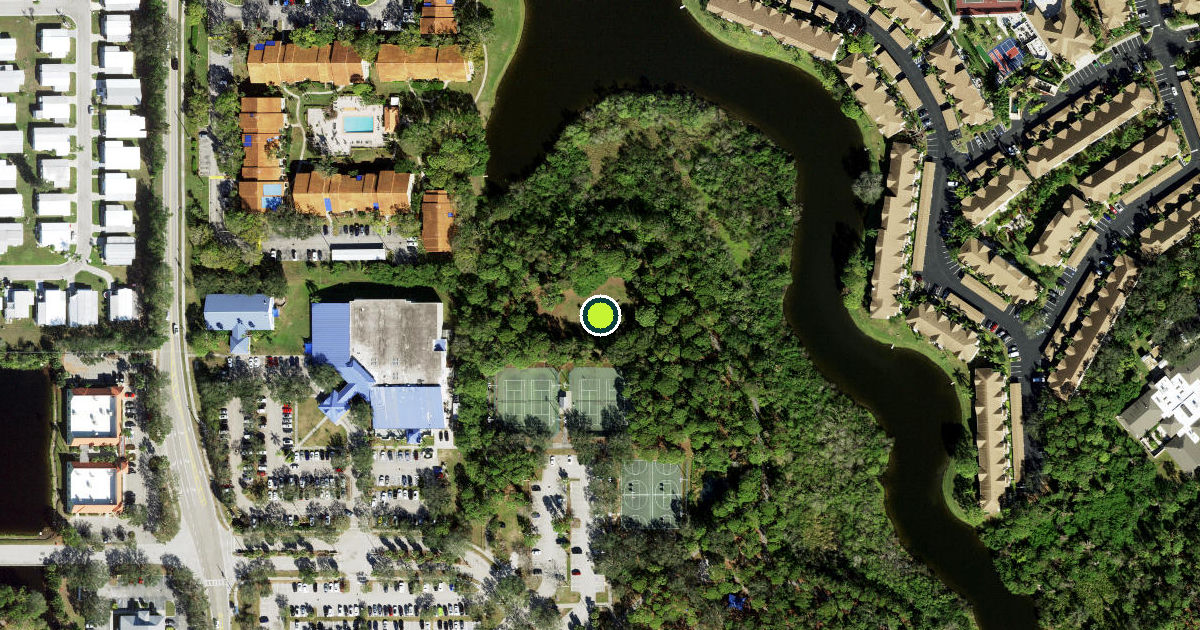 Satellite view of Sarasota County Pickleball Courts
