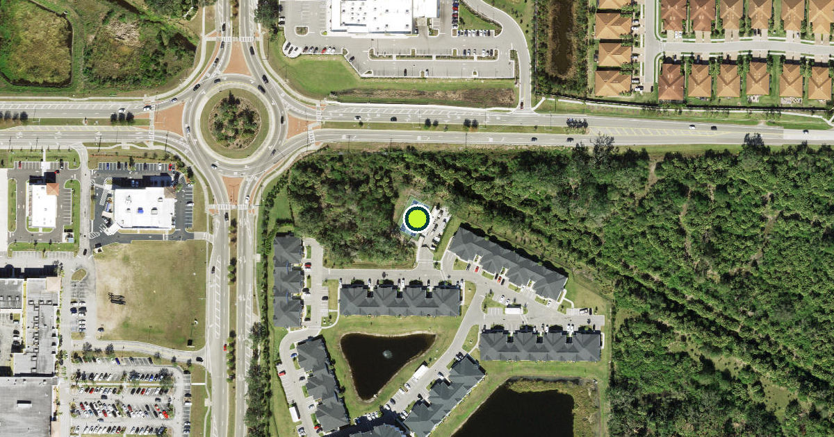 Satellite view of Sarasota County Pickleball Courts