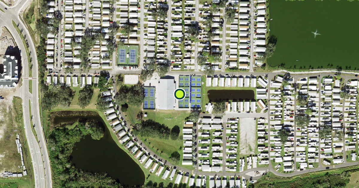 Satellite view of Sarasota County Pickleball Courts