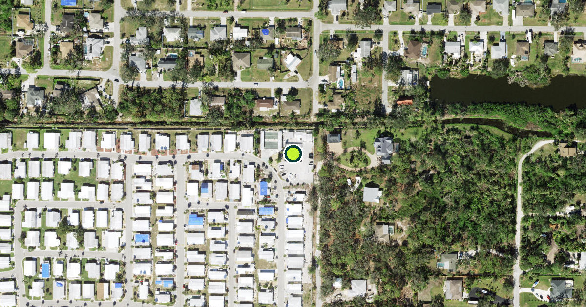 Satellite view of Sarasota County Pickleball Courts