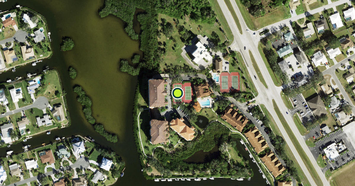 Satellite view of Sarasota County Pickleball Courts