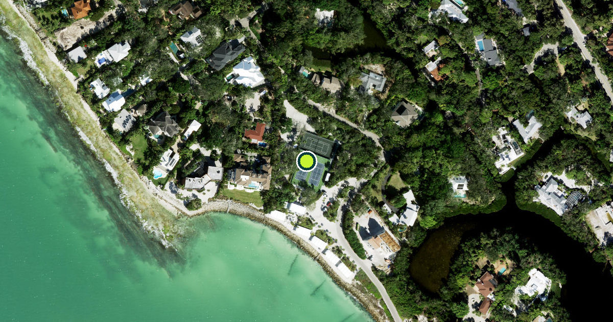 Satellite view of Sarasota County Pickleball Courts