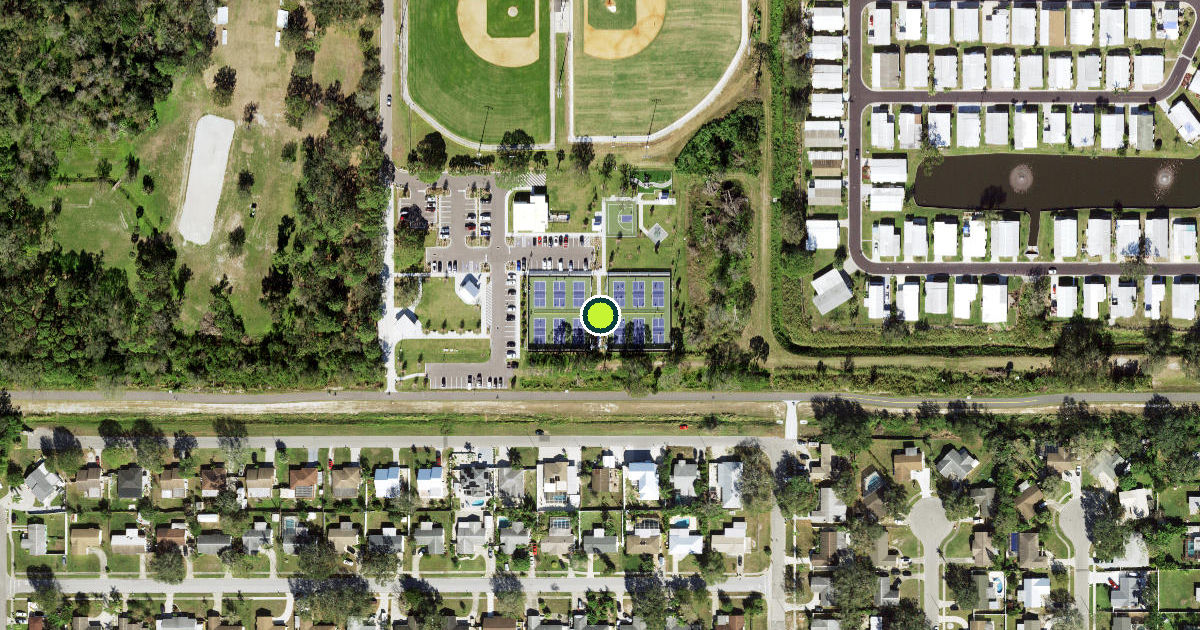 Satellite view of Sarasota Pickleball Courts