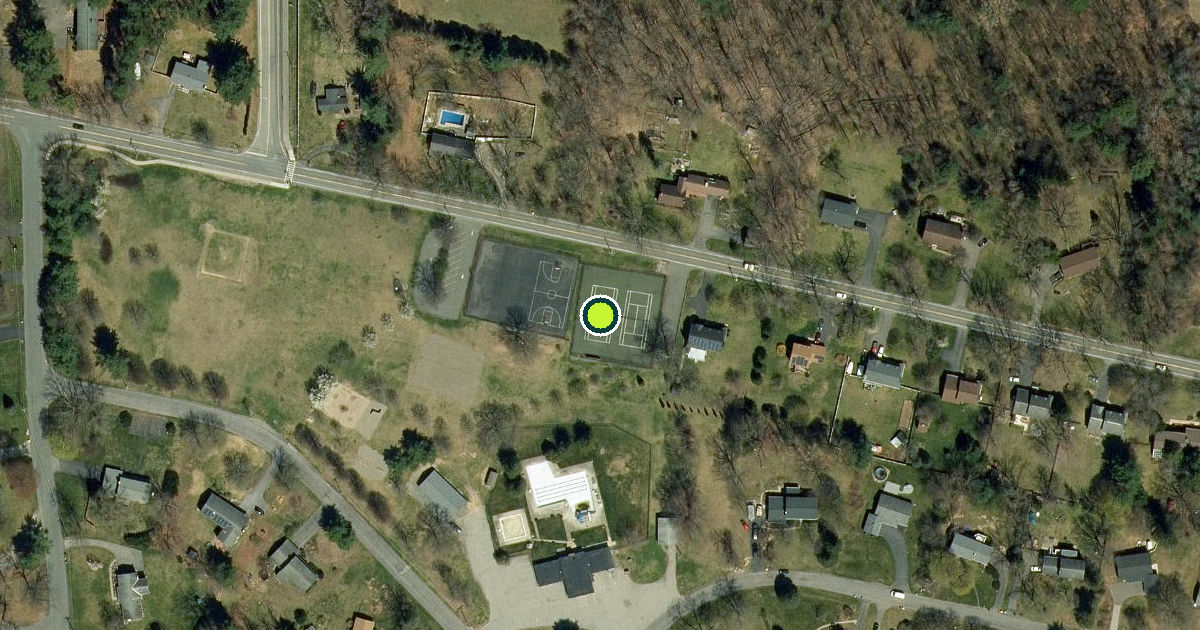 Satellite view of Saratoga County Pickleball Courts