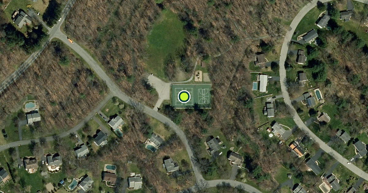 Satellite view of Saratoga County Pickleball Courts
