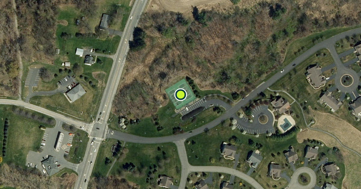 Satellite view of Saratoga County Pickleball Courts