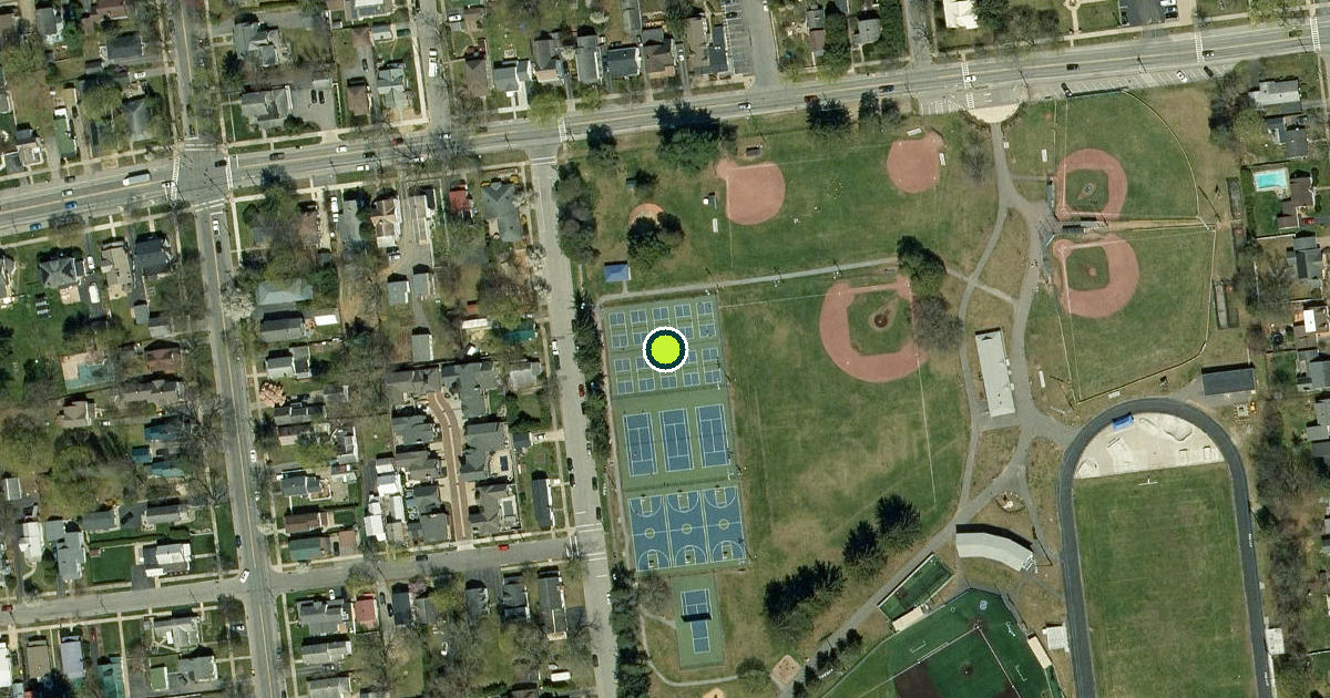 Satellite view of Saratoga County Pickleball Courts