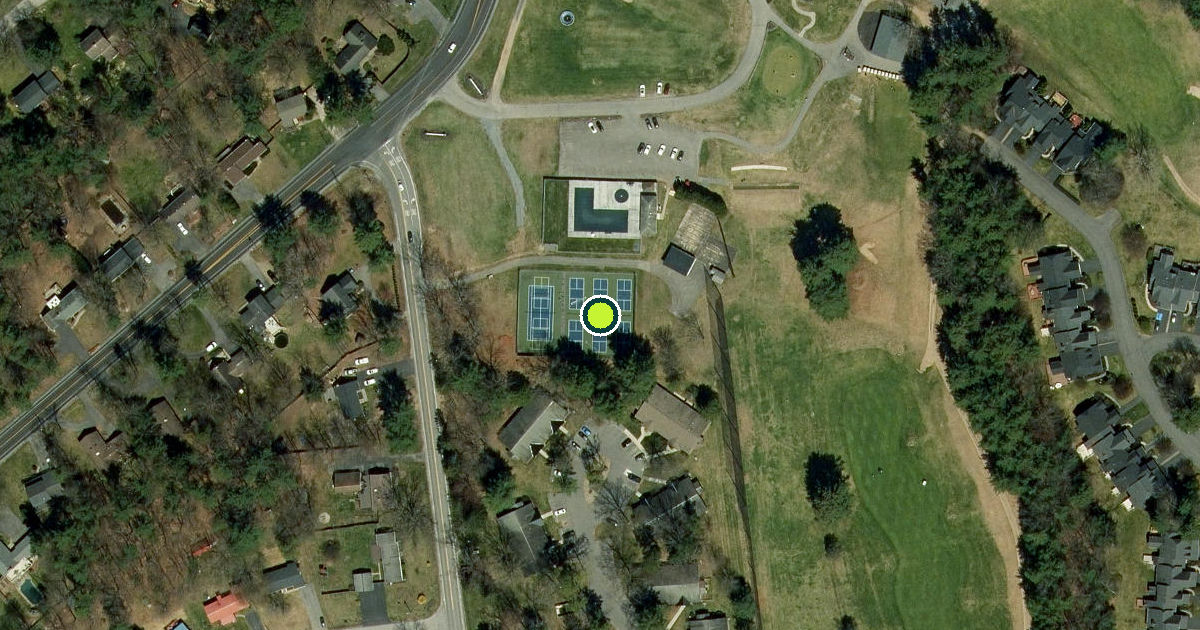 Satellite view of Saratoga County Pickleball Courts