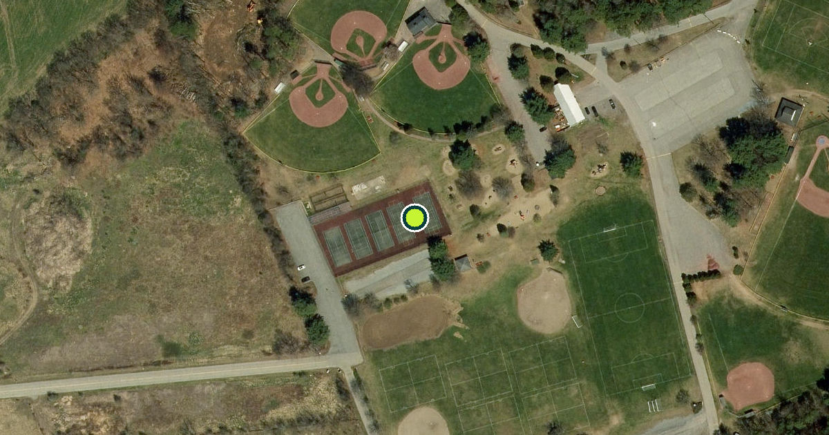 Satellite view of Saratoga County Pickleball Courts