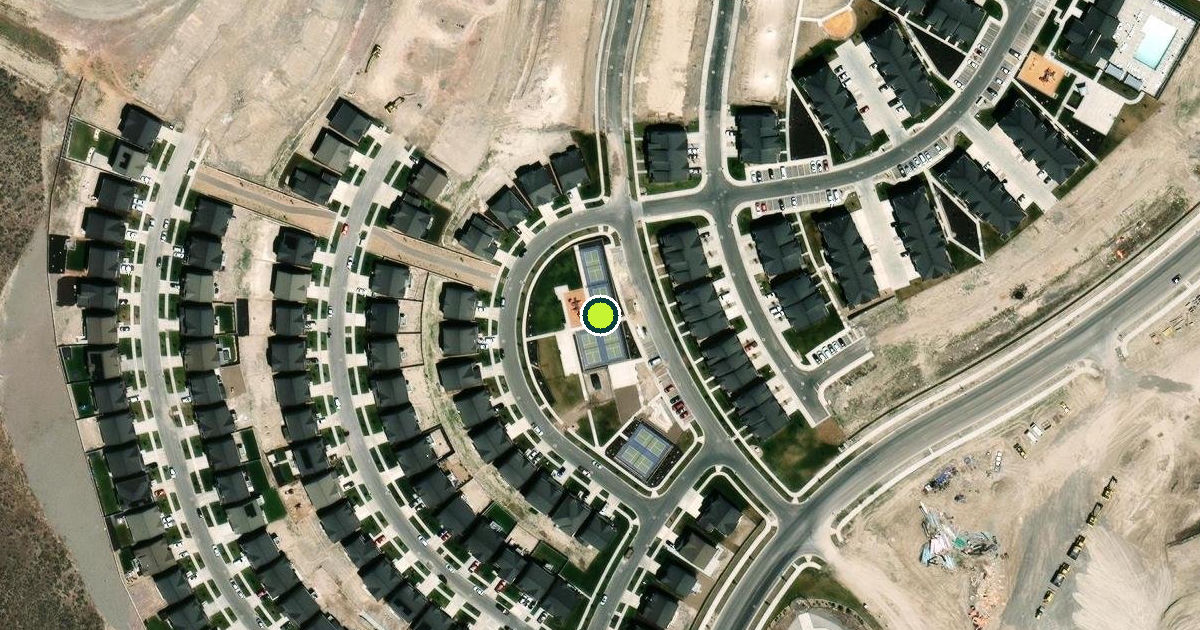Satellite view of Saratoga Springs Pickleball Courts