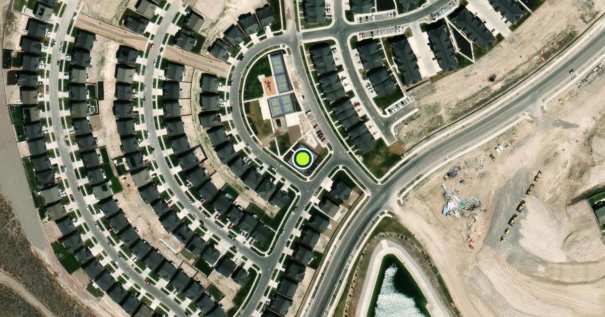 Satellite view of Saratoga Springs Pickleball Courts