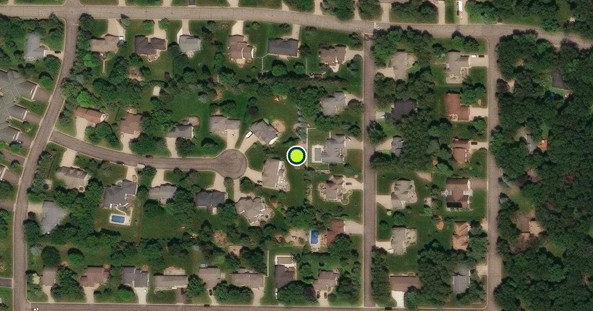 Satellite view of Sartell Pickleball Courts