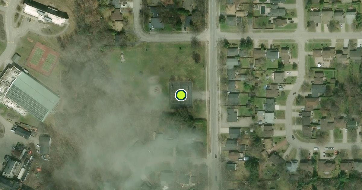Satellite view of Sault Ste. Marie Pickleball Courts