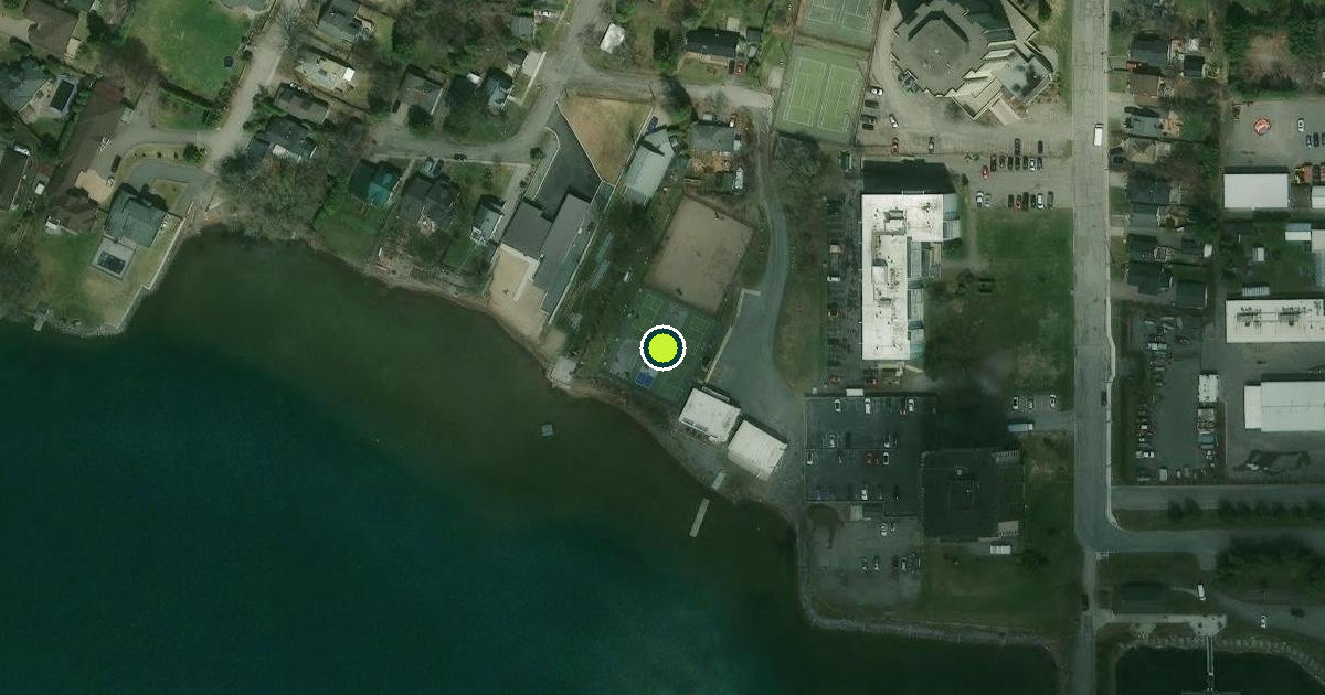 Satellite view of Sault Ste. Marie Pickleball Courts