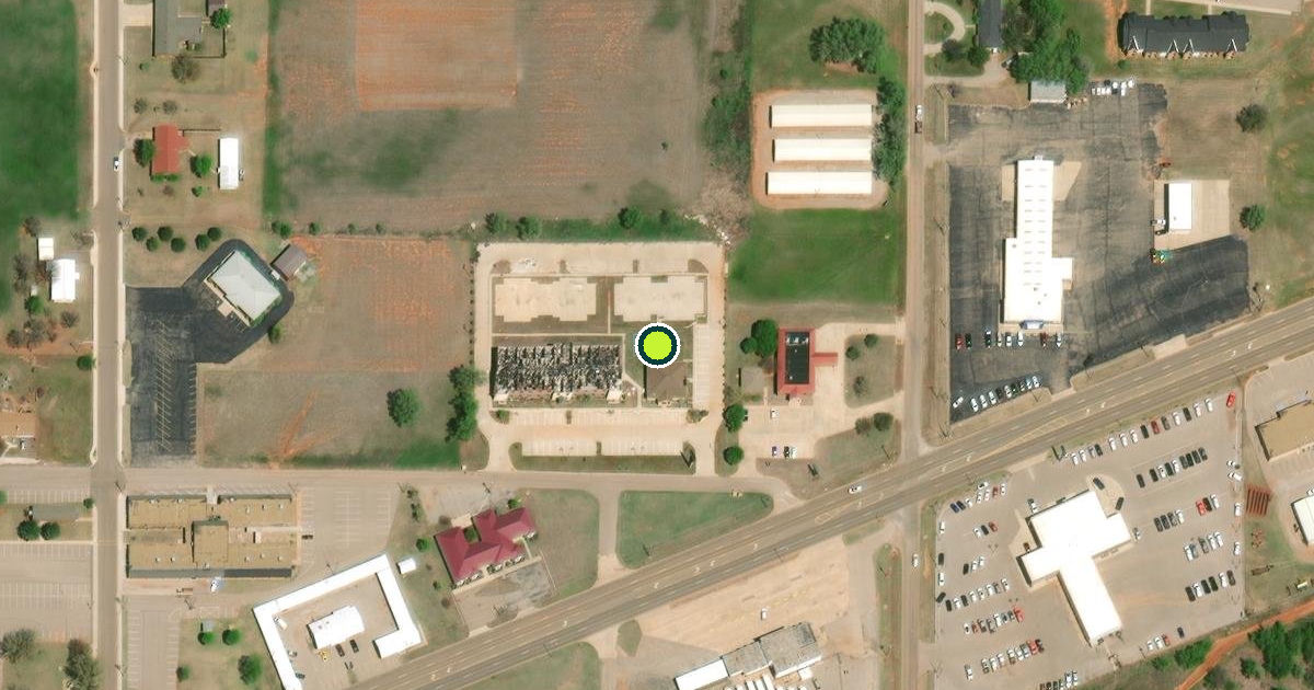 Satellite view of Sayre Pickleball Courts