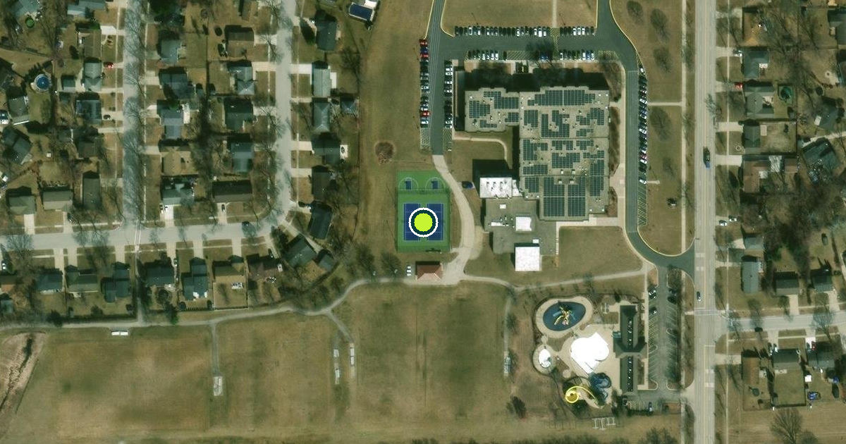 Satellite view of Schaumburg Pickleball Courts