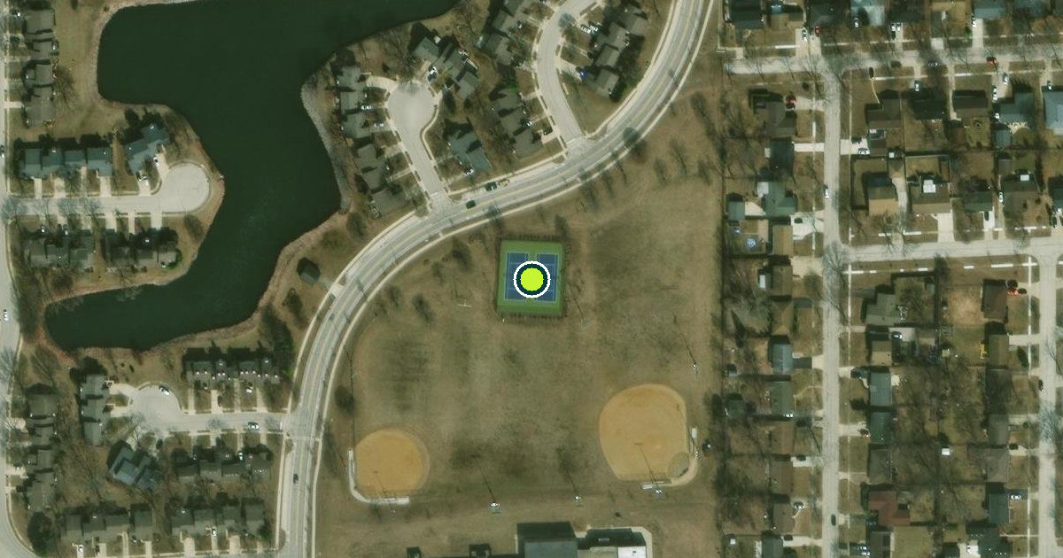 Satellite view of Schaumburg Pickleball Courts