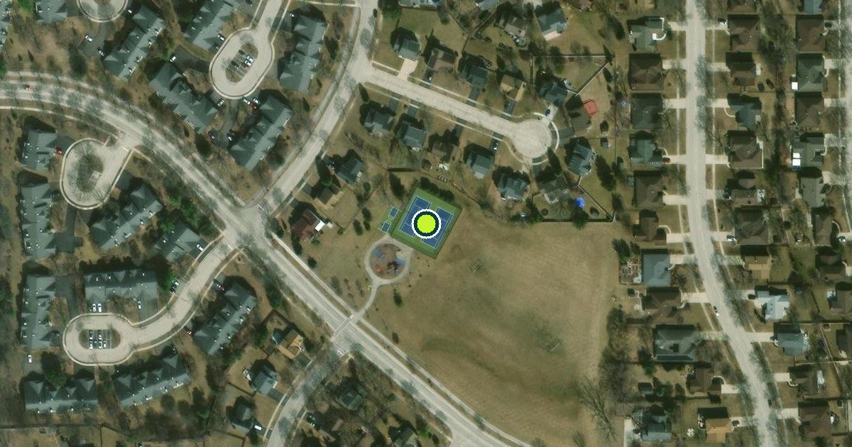 Satellite view of Schaumburg Pickleball Courts