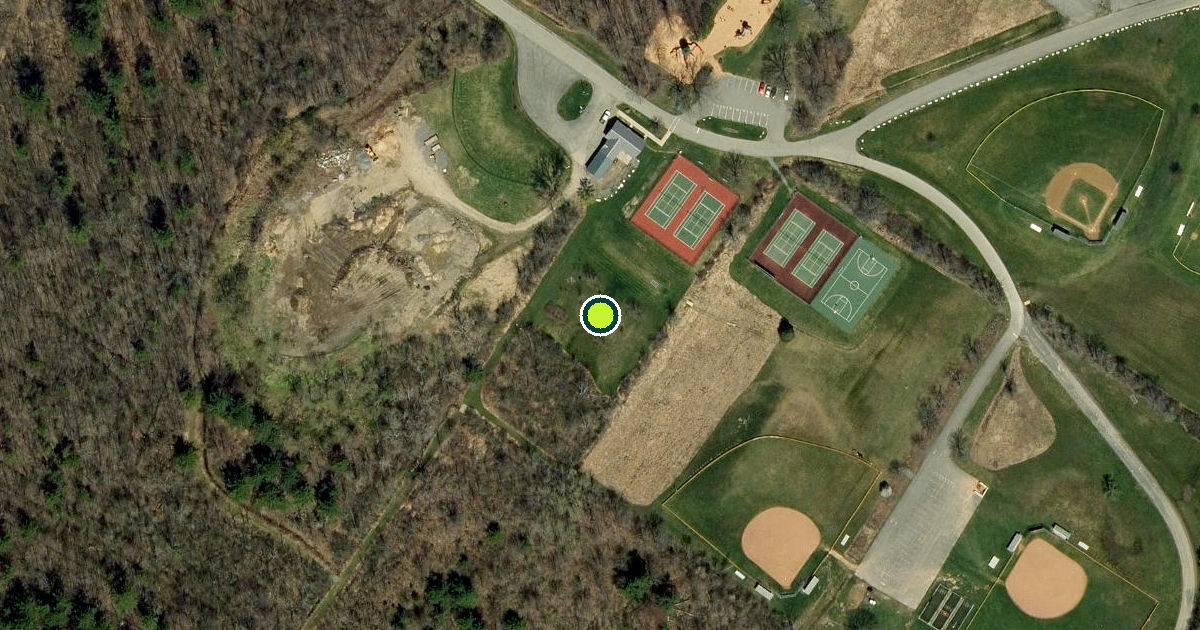 Satellite view of Schenectady County Pickleball Courts