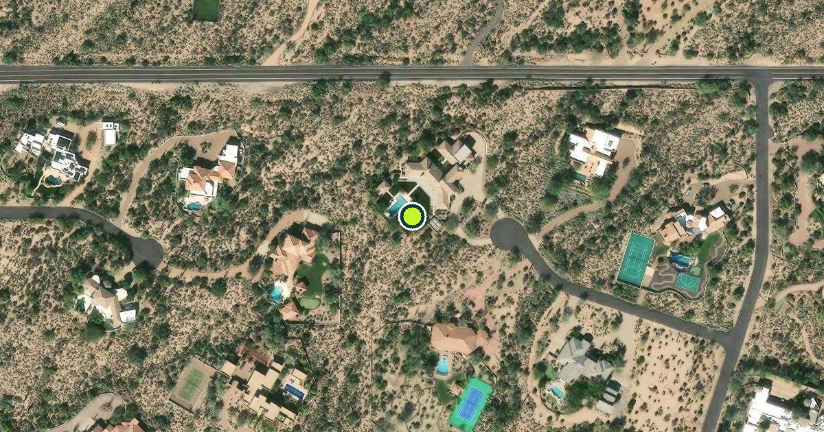 Satellite view of Scottsdale Pickleball Courts