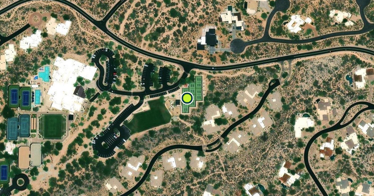 Satellite view of Scottsdale Pickleball Courts
