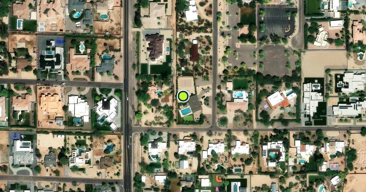 Satellite view of Scottsdale Pickleball Courts