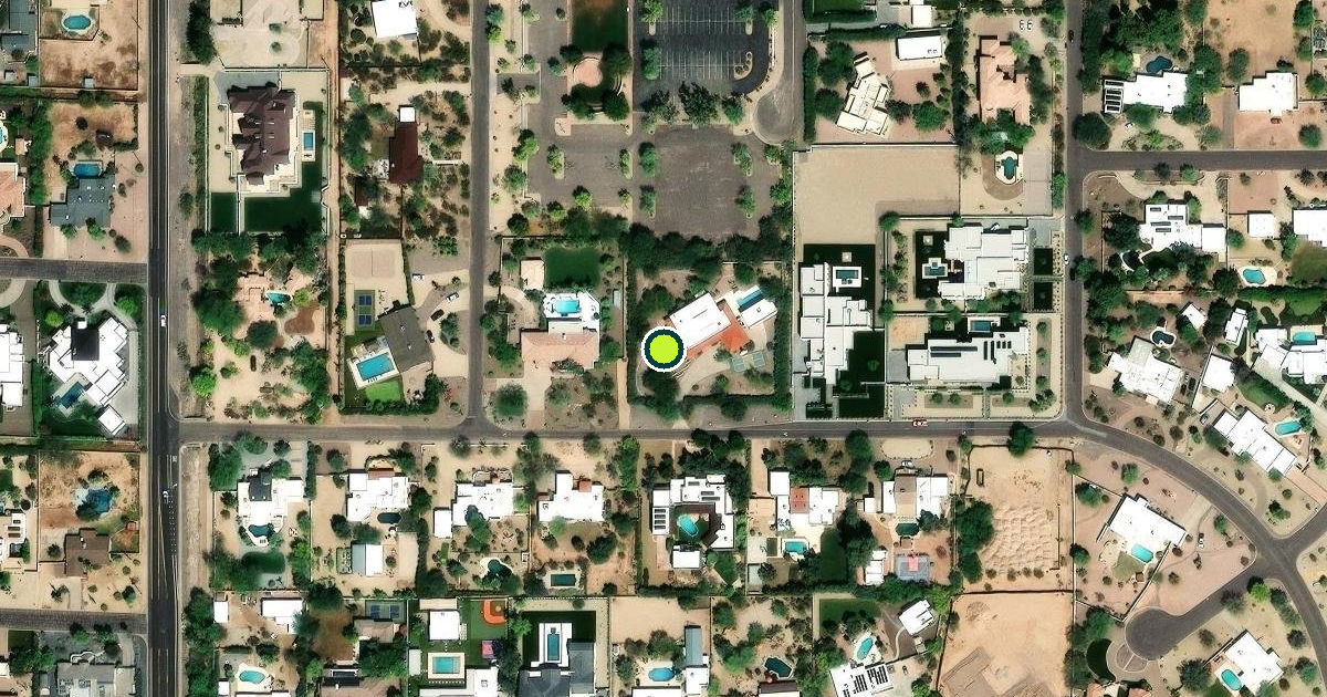Satellite view of Scottsdale Pickleball Courts