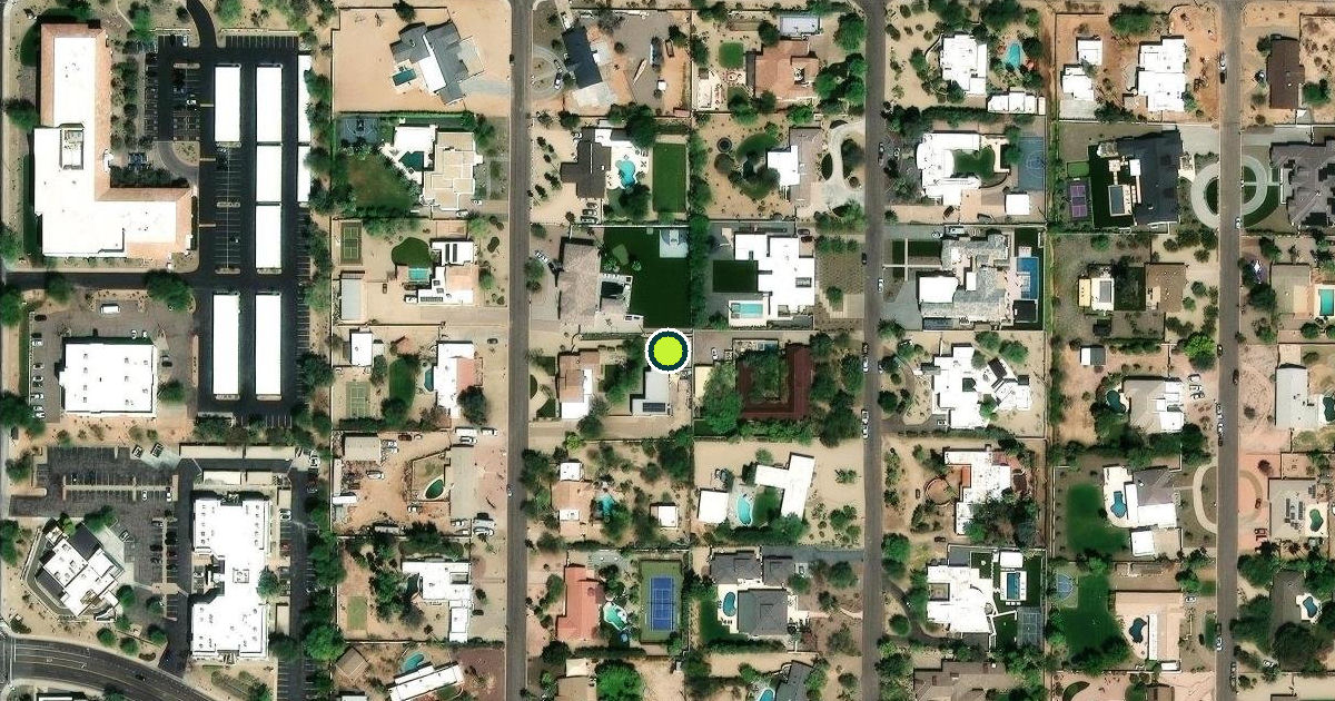 Satellite view of Scottsdale Pickleball Courts