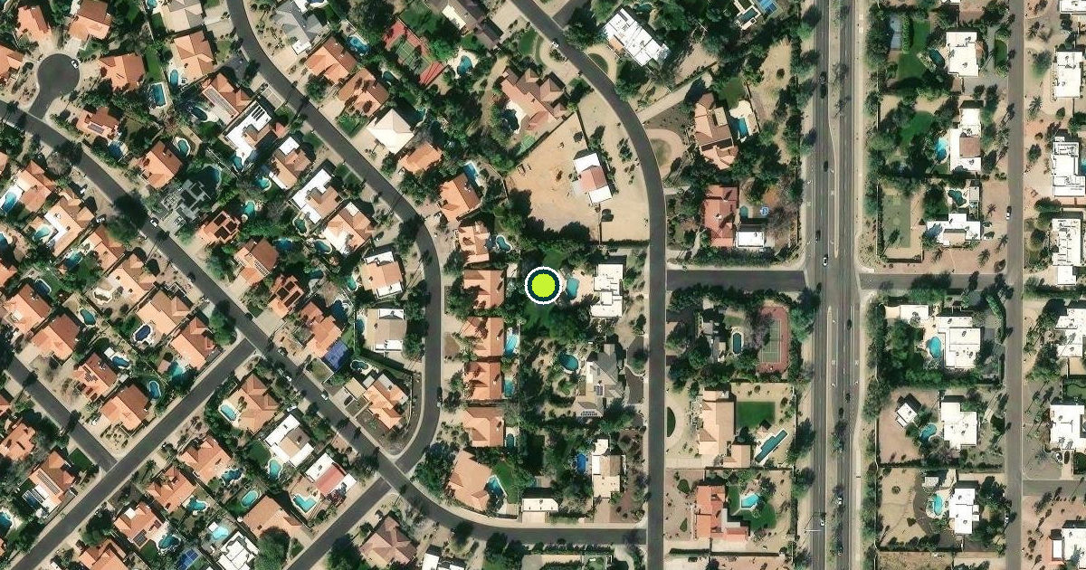 Satellite view of Scottsdale Pickleball Courts