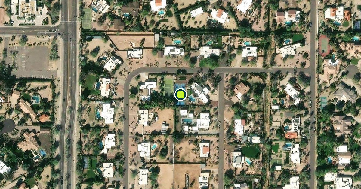 Satellite view of Scottsdale Pickleball Courts